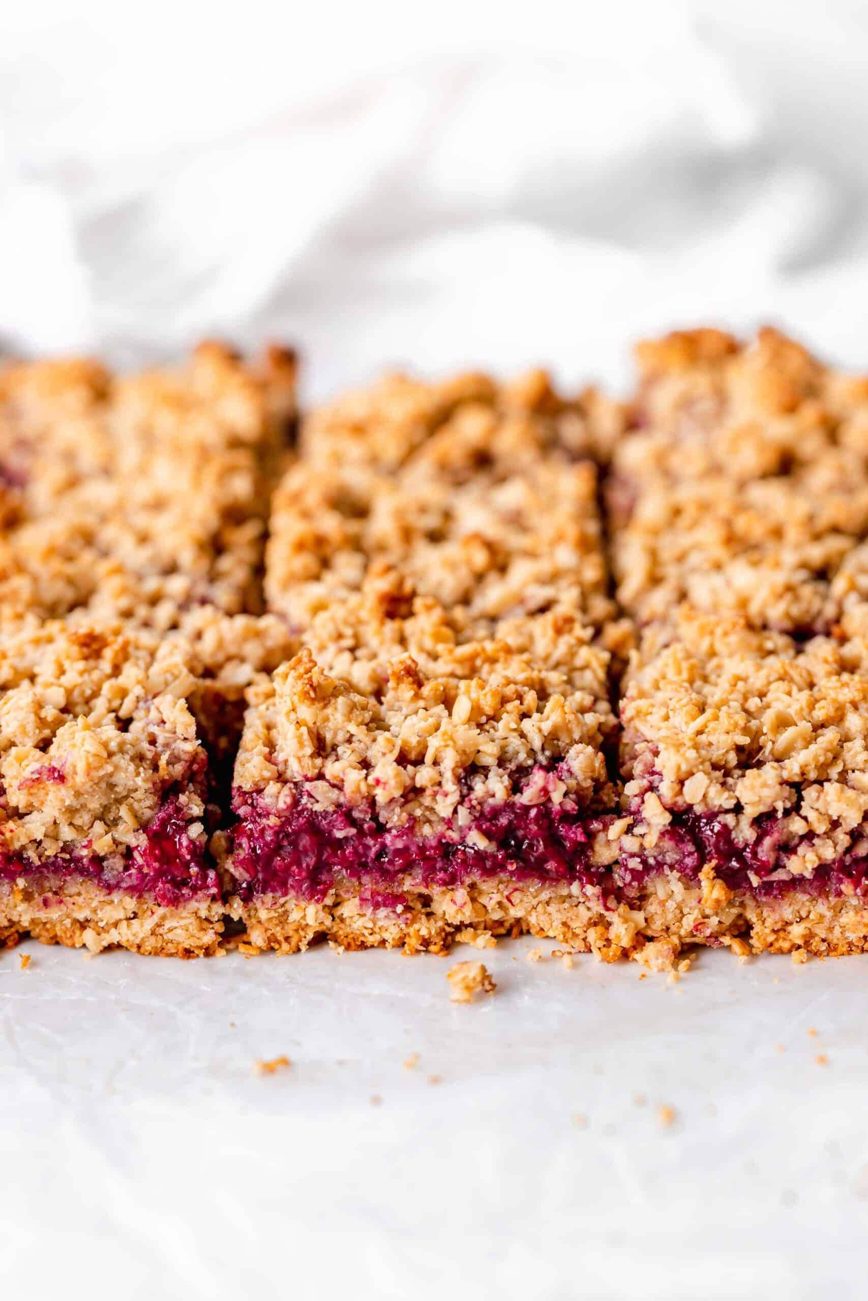 Healthy Blackberry Crumble Bars (Gluten-Free & Vegan)
