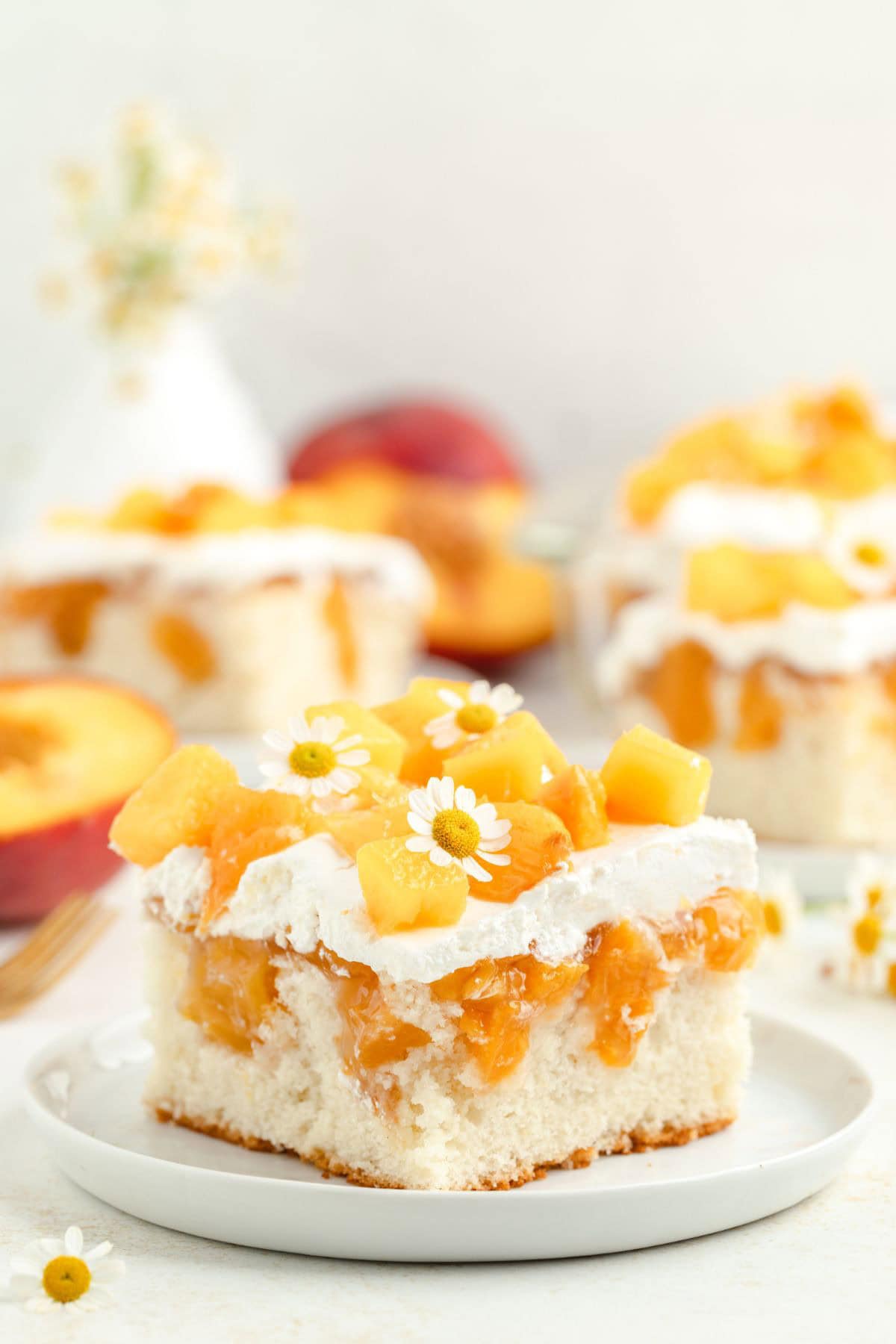 Peach Poke Cake