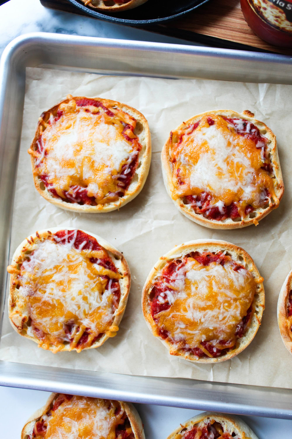 English Muffin Cheese Pizzas