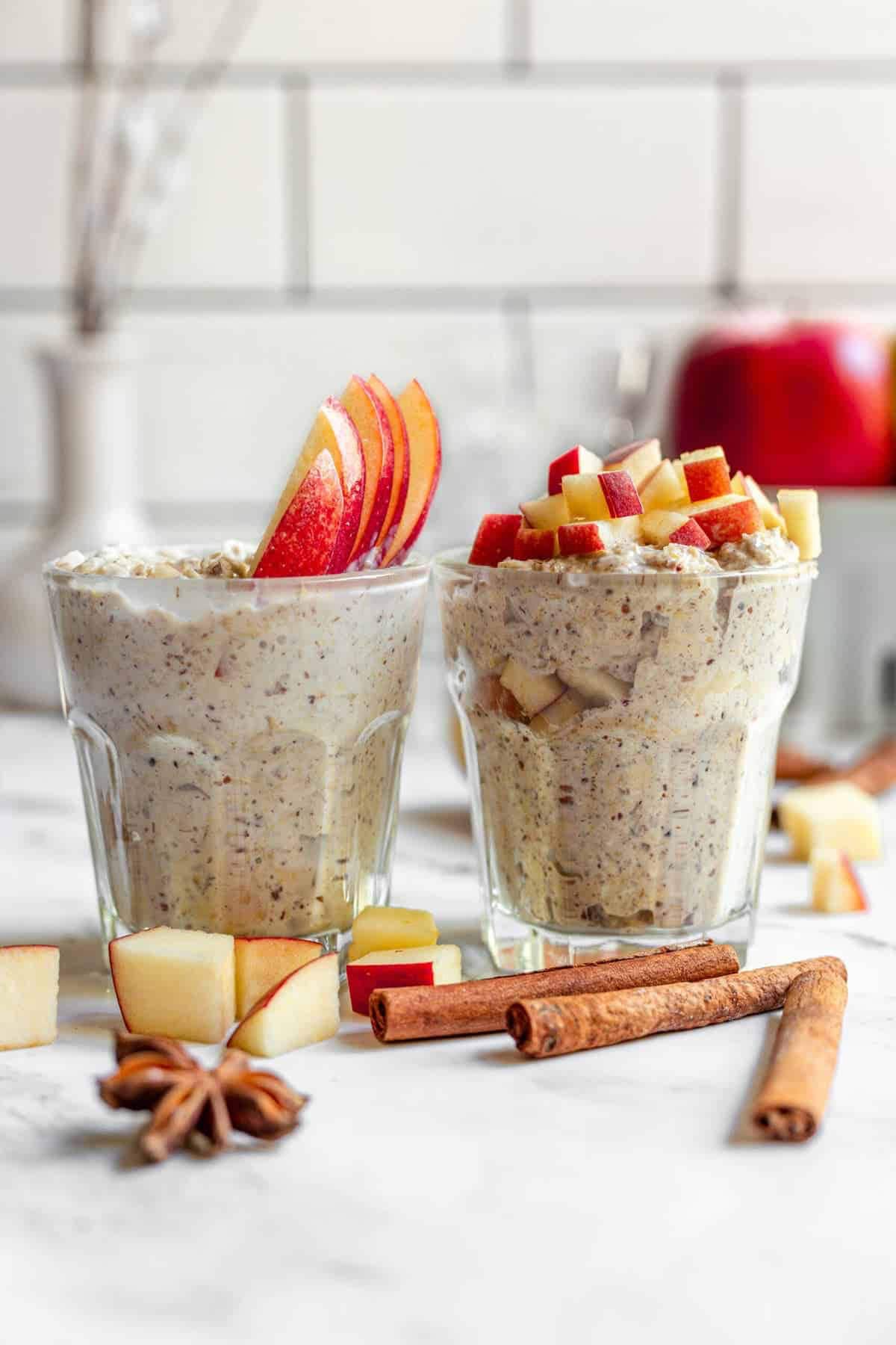 Healthy Apple Pie Overnight Oats