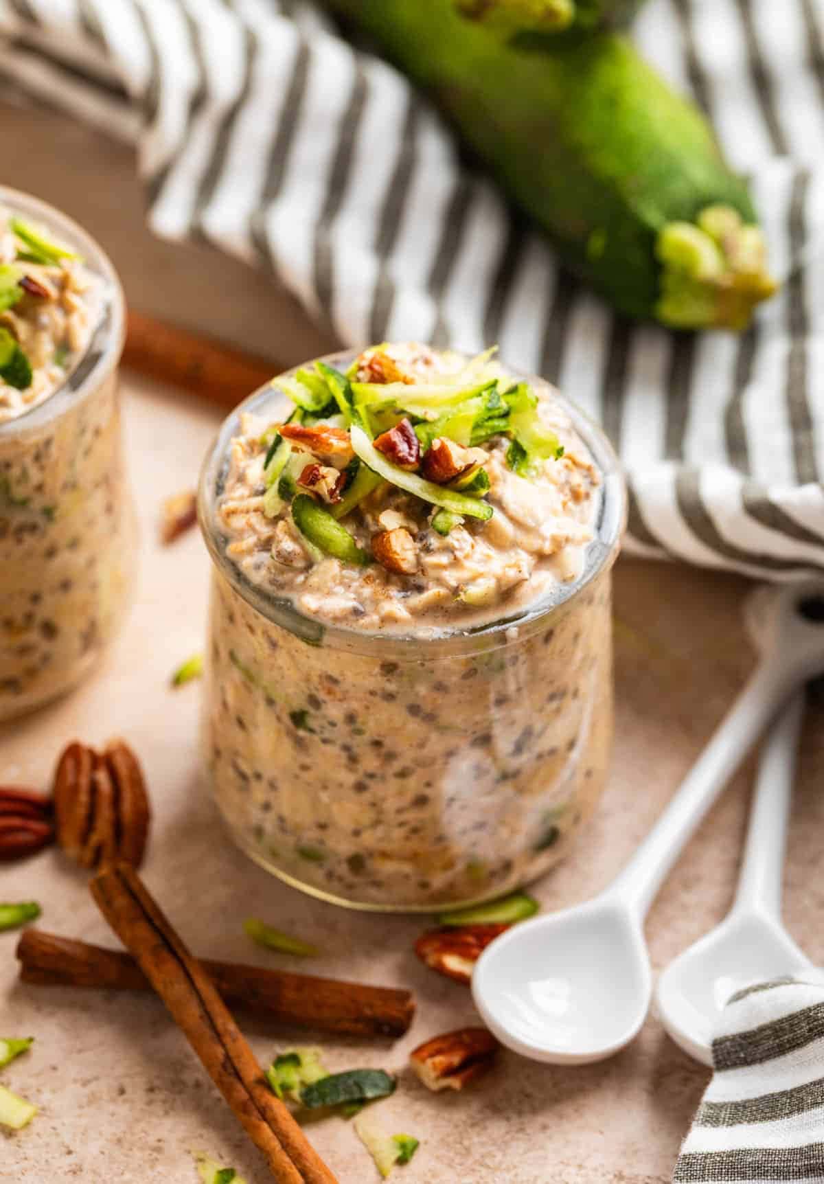 Zucchini Bread Overnight Oats