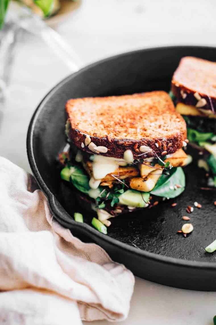 Healthy Vegan Grilled Cheese Sandwich