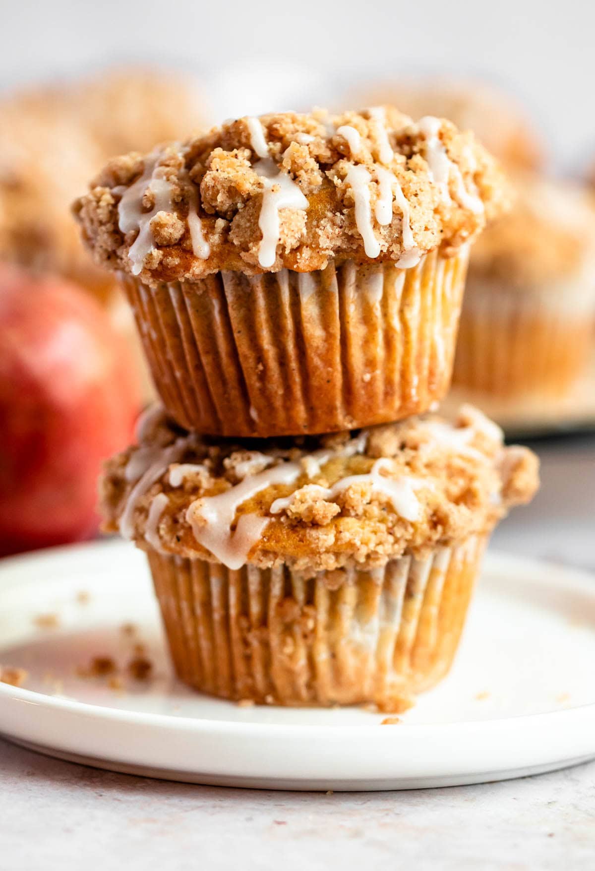 Easy Apple Crumble Muffins