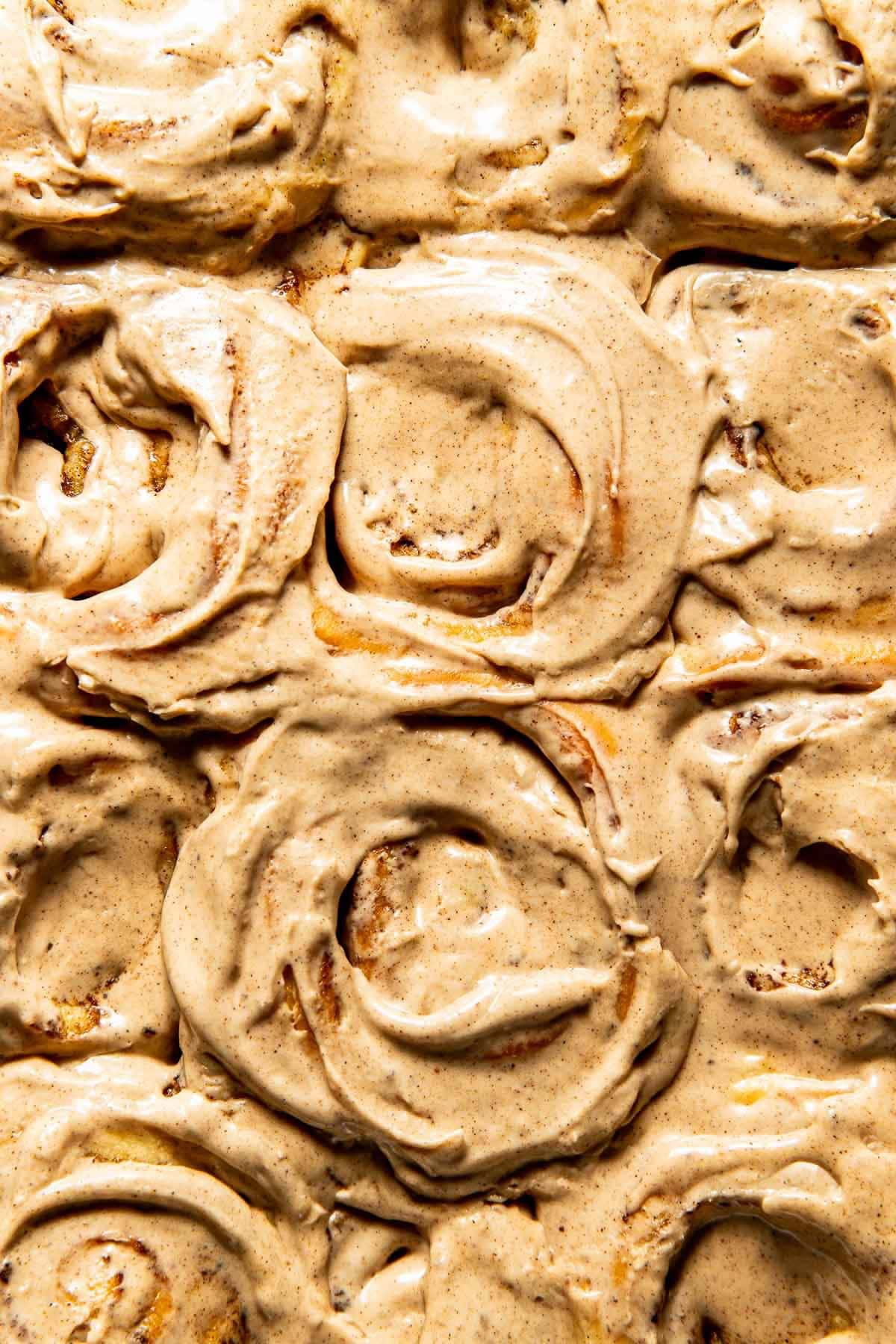 Fluffiest Chai Cinnamon Rolls with Espresso Cream Cheese Icing